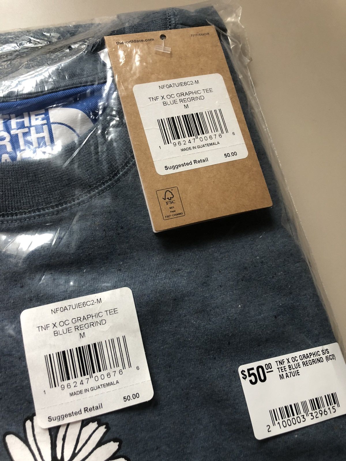 Online Ceramics × The North Face Online Ceramics x The North Face Tee Blue Regrind Medium Size US M / EU 48-50 / 2 - 2 Thumbnail