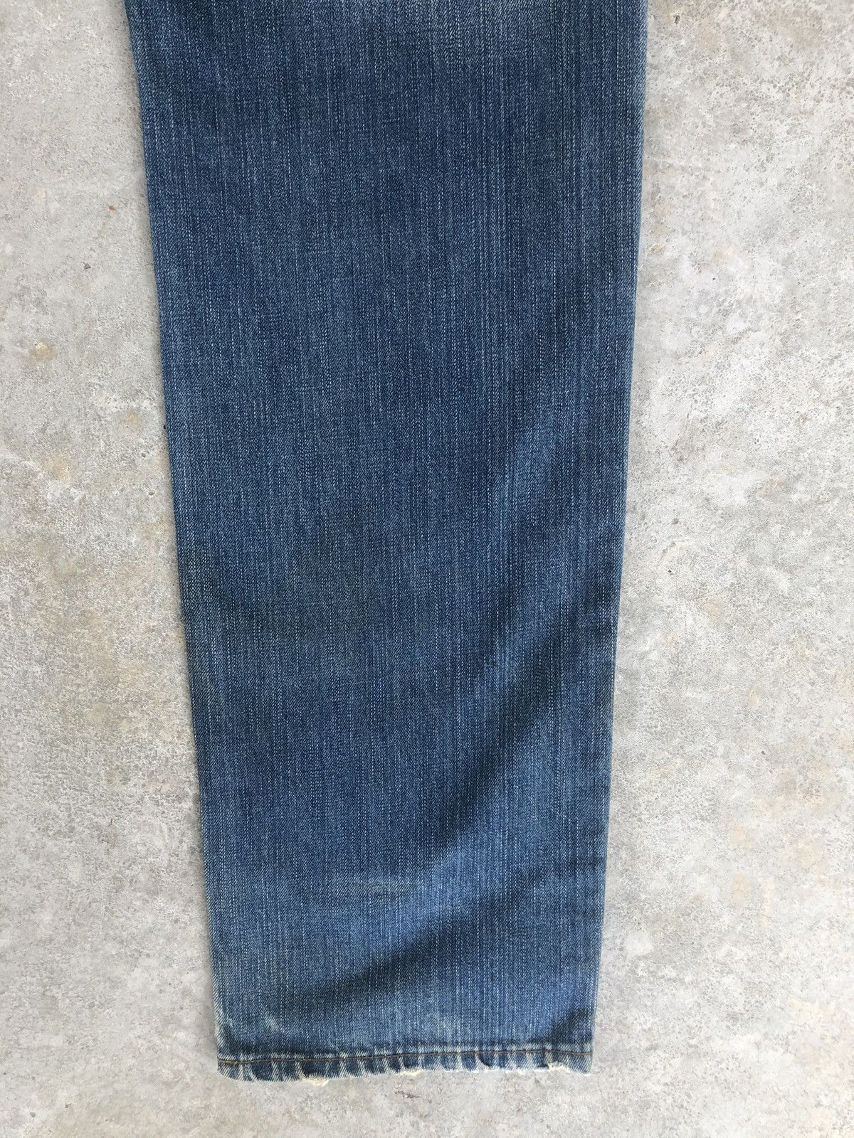 Karakuri Tamashii Karakuri Tamashii Embroidered Jeans Distressed Jeans Size US 33 - 12 Thumbnail