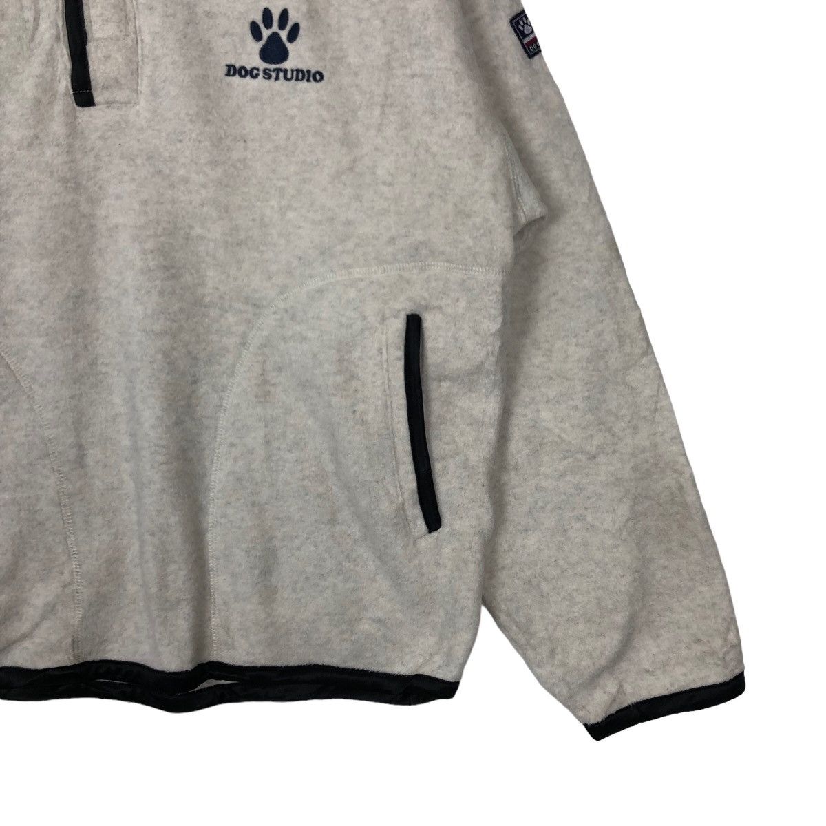 Japanese Brand VINTAGE FLEECE JACKET DOG STUDIO JAPAN Size US L / EU 52-54 / 3 - 4 Thumbnail