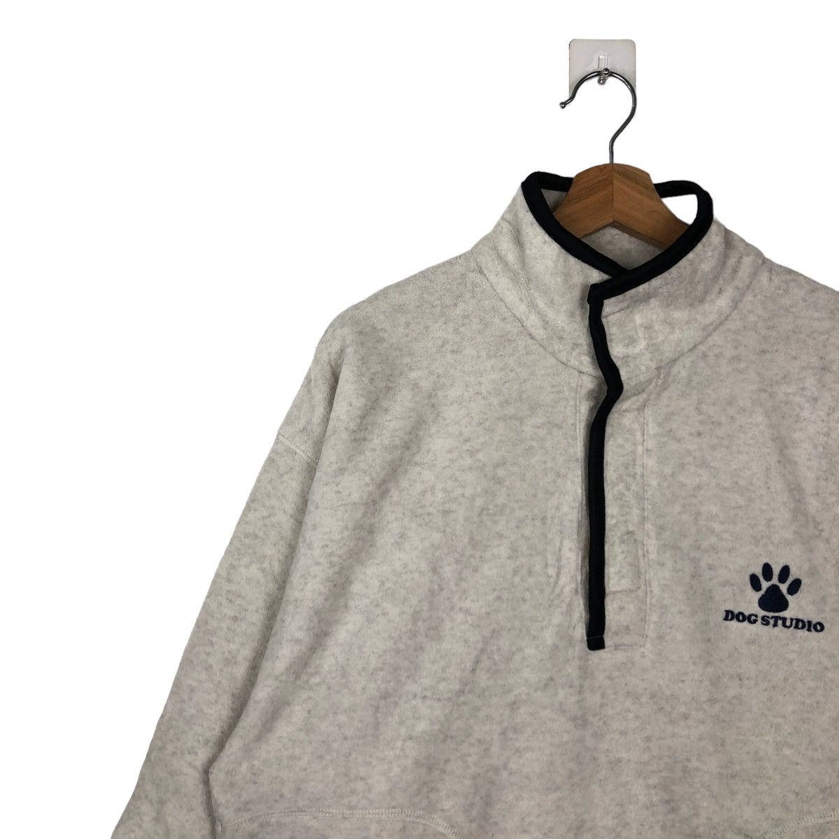 Japanese Brand VINTAGE FLEECE JACKET DOG STUDIO JAPAN Size US L / EU 52-54 / 3 - 6 Thumbnail