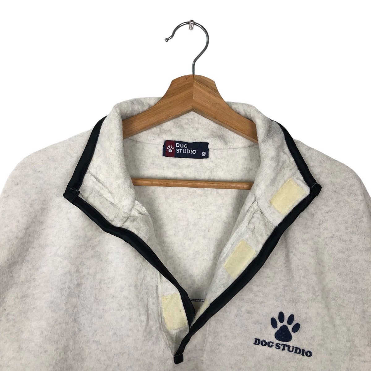 Japanese Brand VINTAGE FLEECE JACKET DOG STUDIO JAPAN Size US L / EU 52-54 / 3 - 8 Thumbnail