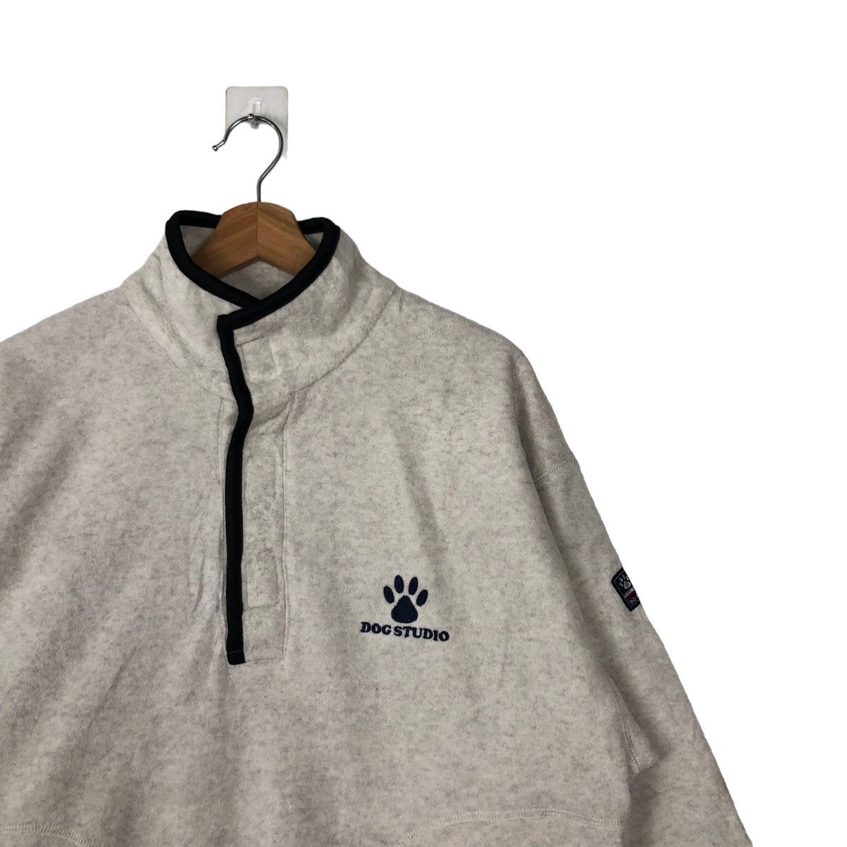 Japanese Brand VINTAGE FLEECE JACKET DOG STUDIO JAPAN Size US L / EU 52-54 / 3 - 5 Thumbnail