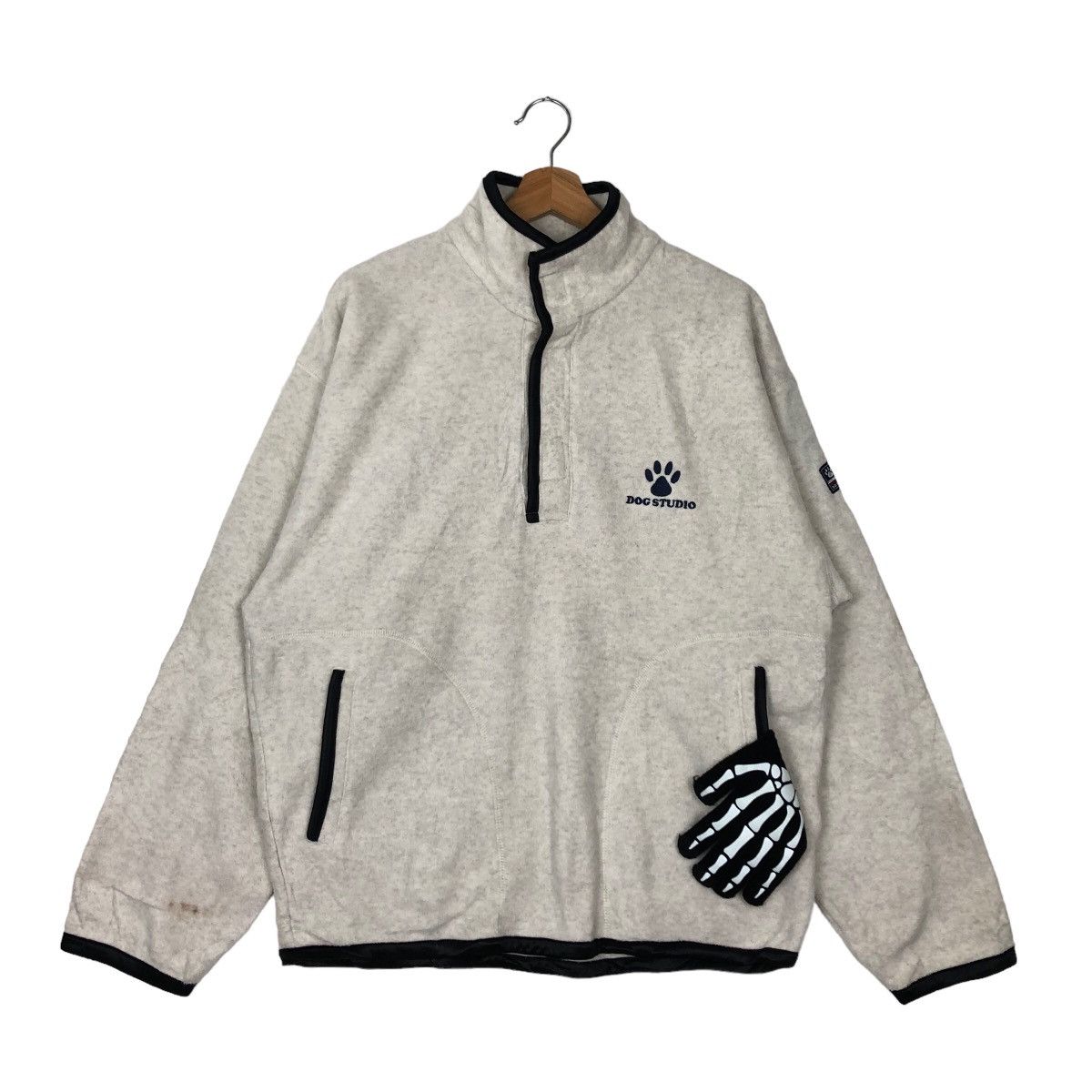 Japanese Brand VINTAGE FLEECE JACKET DOG STUDIO JAPAN Size US L / EU 52-54 / 3 - 1 Thumbnail