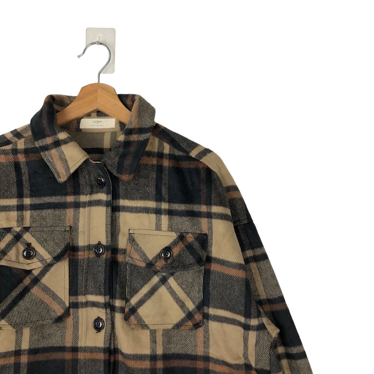 Flannel VINTAGE FLANNEL JACKET CEPO TARTAN DESIGN ISSEY MIYAKE Size US M / EU 48-50 / 2 - 5 Thumbnail