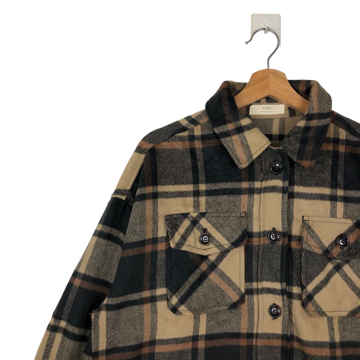 Flannel VINTAGE FLANNEL JACKET CEPO TARTAN DESIGN ISSEY MIYAKE Size US M / EU 48-50 / 2 - 6 Thumbnail