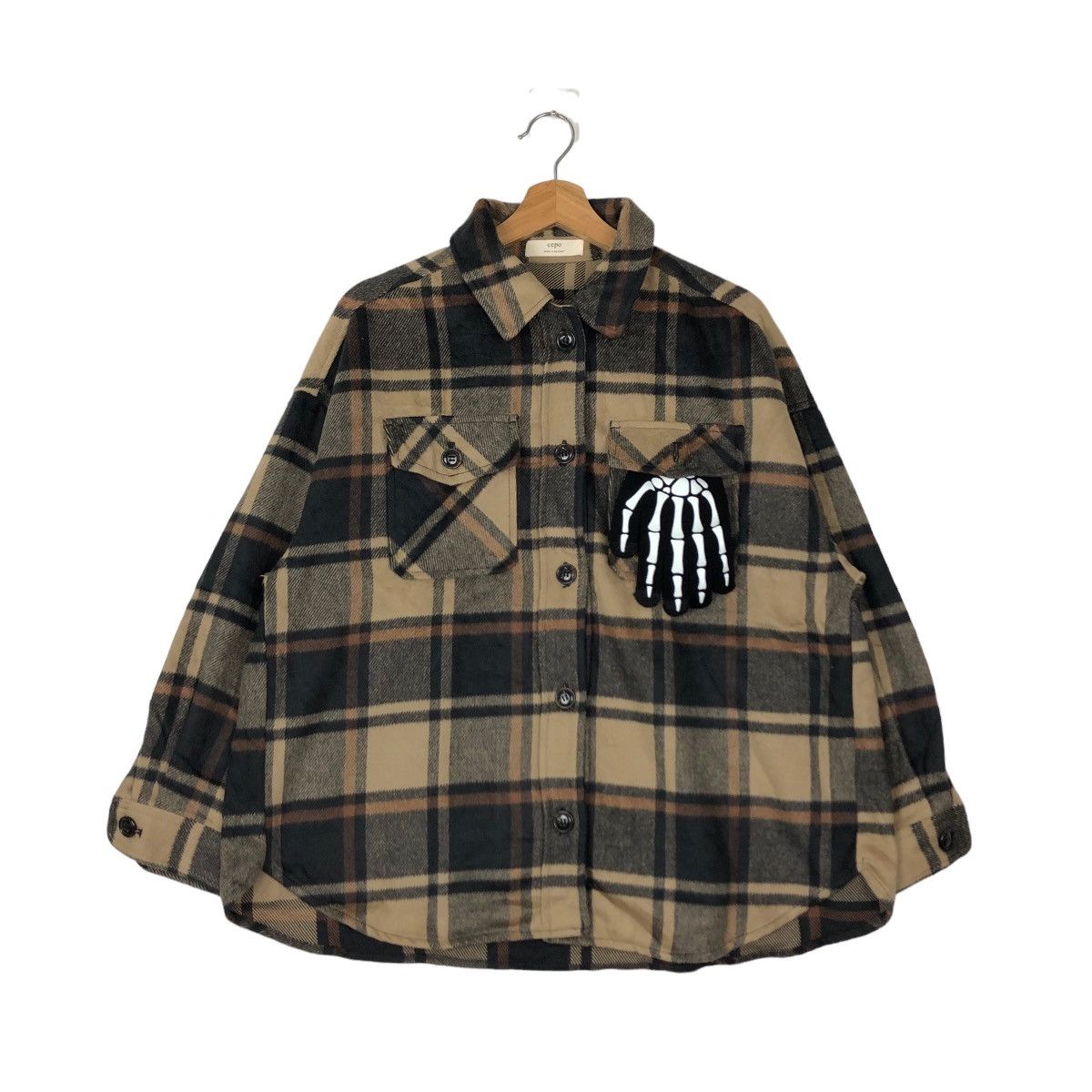 Flannel VINTAGE FLANNEL JACKET CEPO TARTAN DESIGN ISSEY MIYAKE Size US M / EU 48-50 / 2 - 1 Thumbnail
