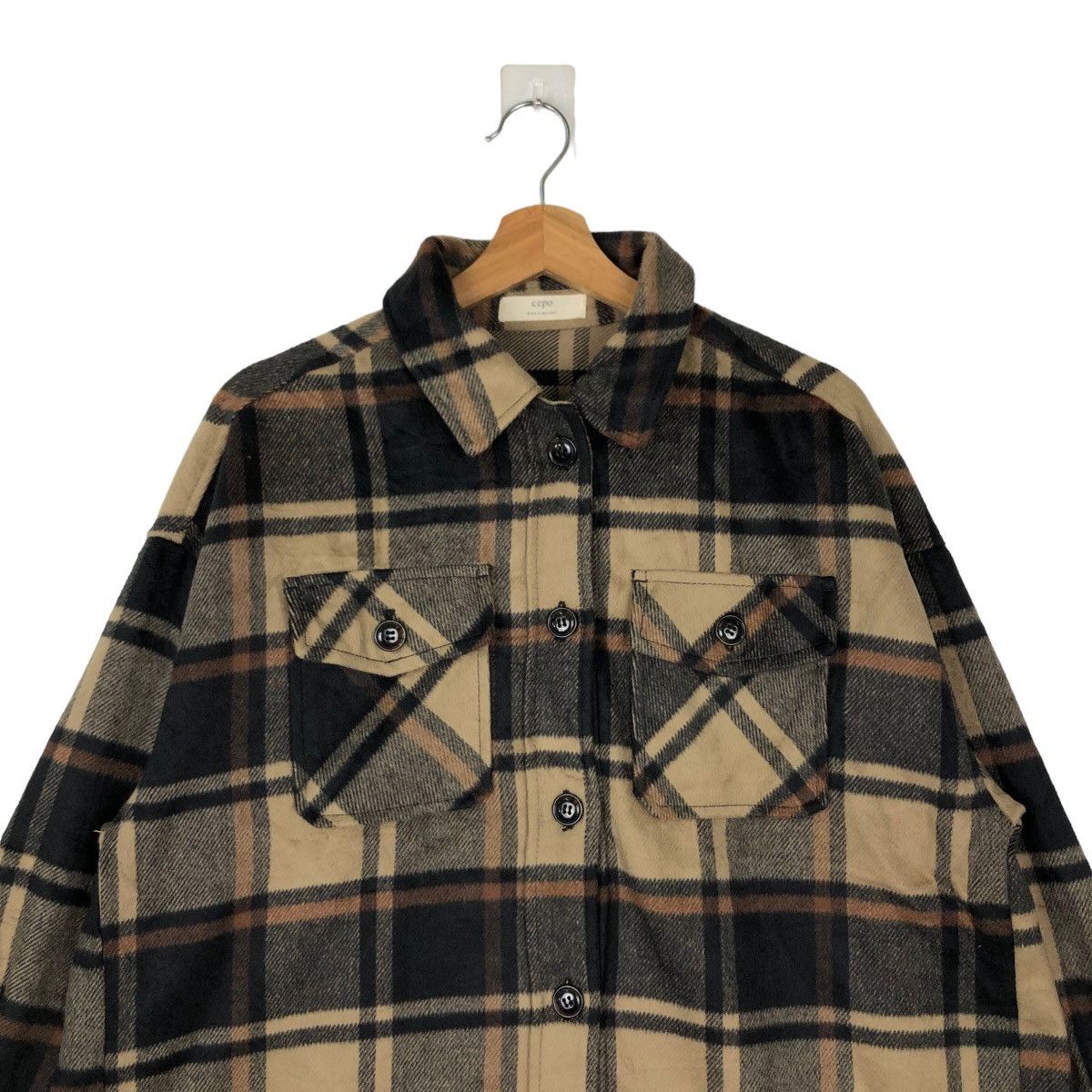 Flannel VINTAGE FLANNEL JACKET CEPO TARTAN DESIGN ISSEY MIYAKE Size US M / EU 48-50 / 2 - 2 Thumbnail