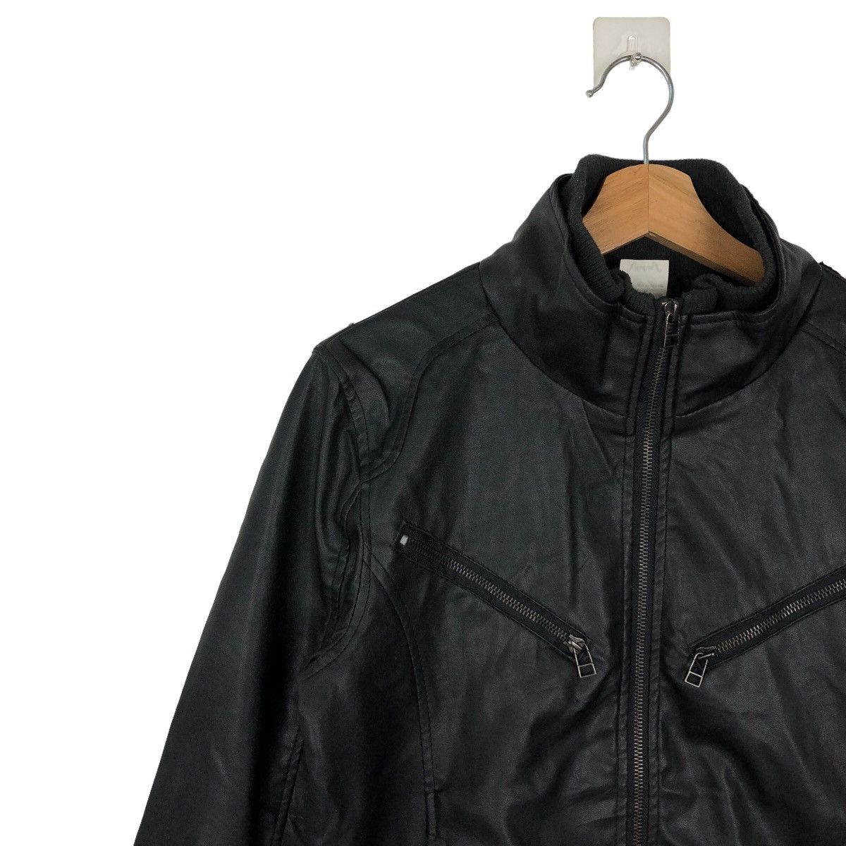 Japanese Brand VINTAGE SOFT LEATHER BIKER PARACHUTE BONDAGE CLONE DUE JAPAN Size US M / EU 48-50 / 2 - 6 Thumbnail
