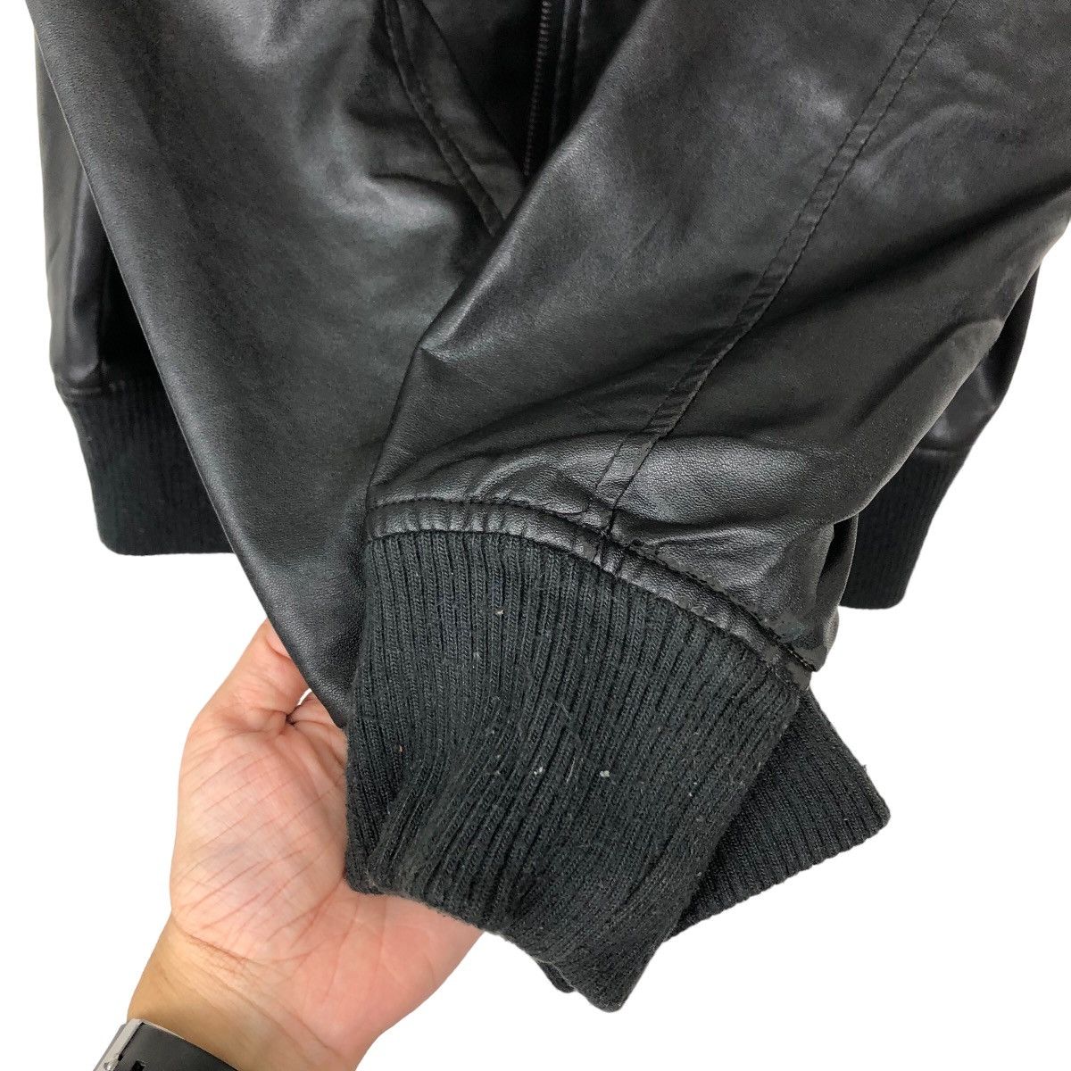 Japanese Brand VINTAGE SOFT LEATHER BIKER PARACHUTE BONDAGE CLONE DUE JAPAN Size US M / EU 48-50 / 2 - 11 Thumbnail