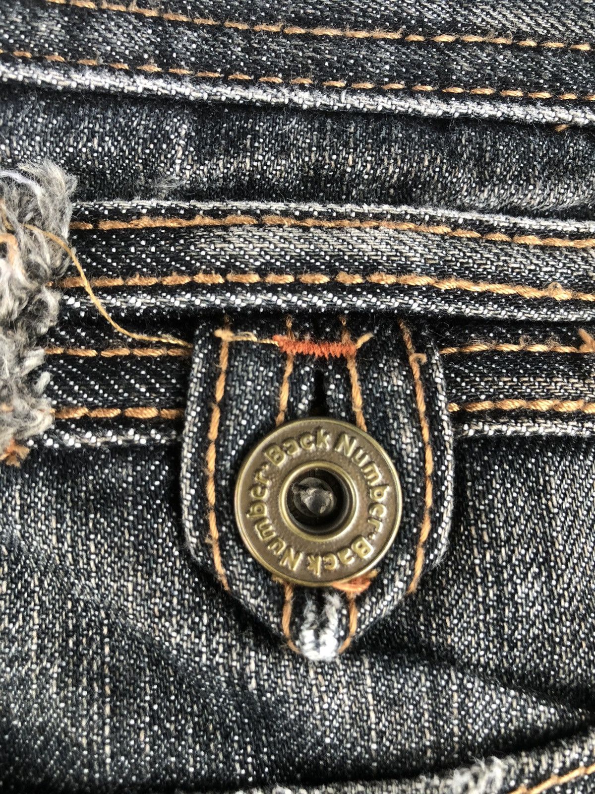 Japanese Brand Japanese Back Number Flared Jeans Distressed Denim Size US 33 - 13 Thumbnail