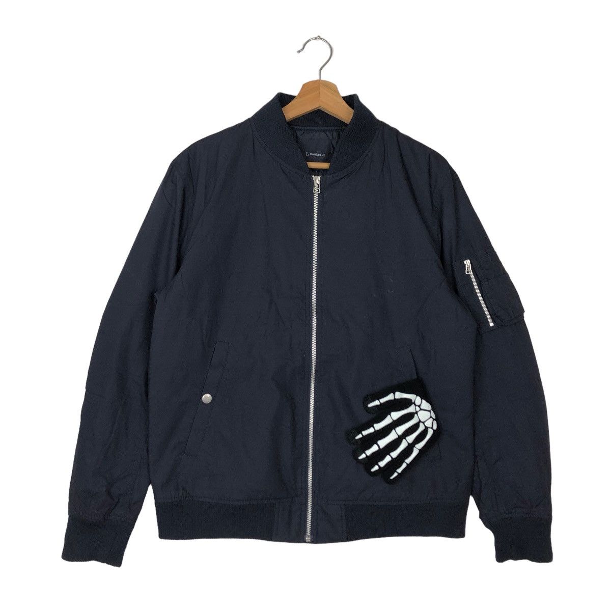 Japanese Brand VINTAGE BOMBER JACKET RAGEBLUE JAPAN RIOT RIOT ISSEY MIYAKE Size US M / EU 48-50 / 2 - 1 Thumbnail