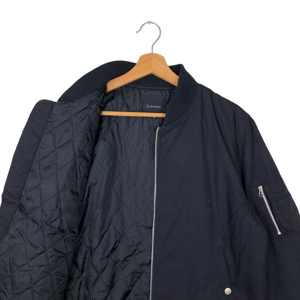Japanese Brand VINTAGE BOMBER JACKET RAGEBLUE JAPAN RIOT RIOT ISSEY MIYAKE Size US M / EU 48-50 / 2 - 11 Thumbnail