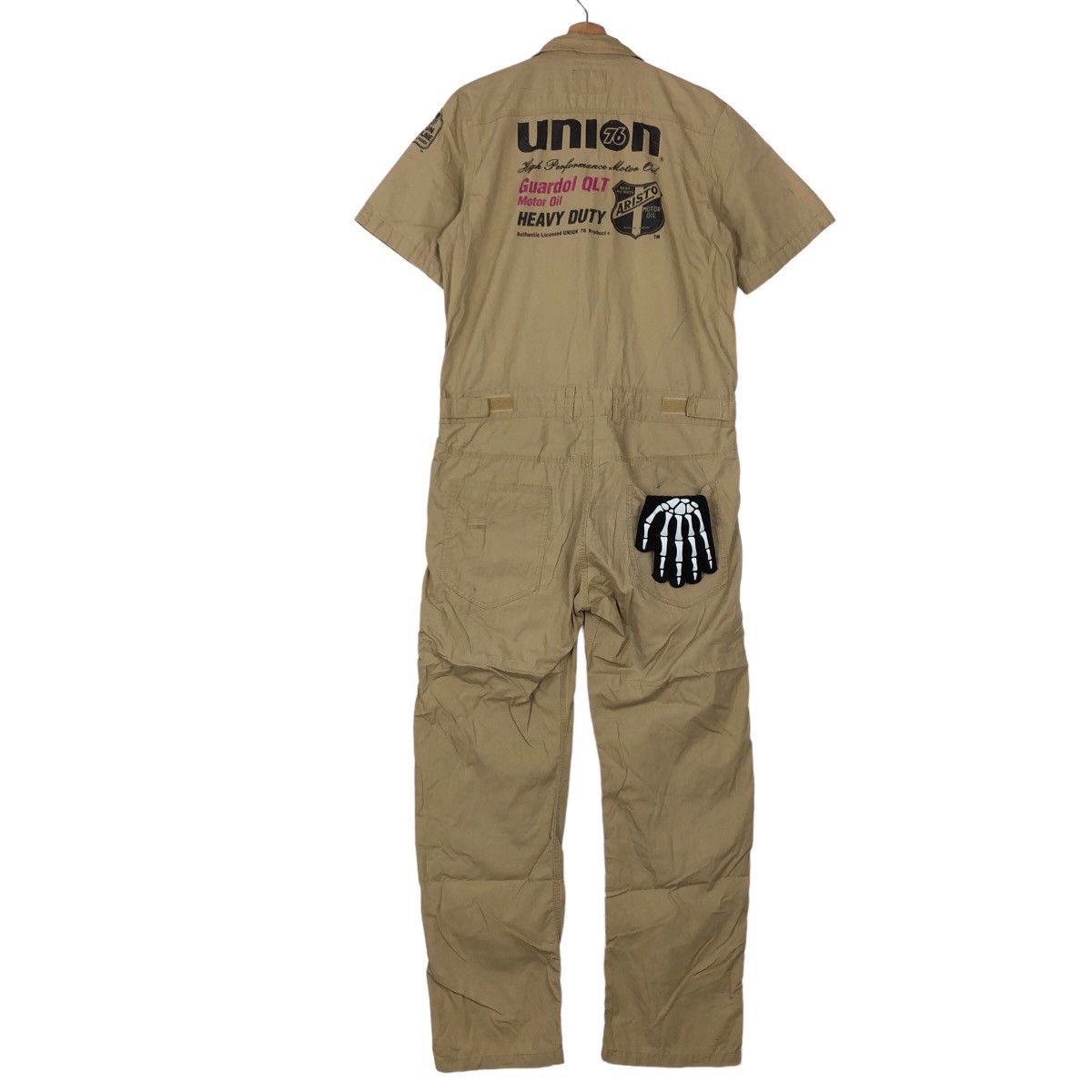 Japanese Brand VINTAGE UNION 76 LUBRICANT OVERALL RACING WORK BIG LOGO Size US 38 / EU 54 - 7 Thumbnail
