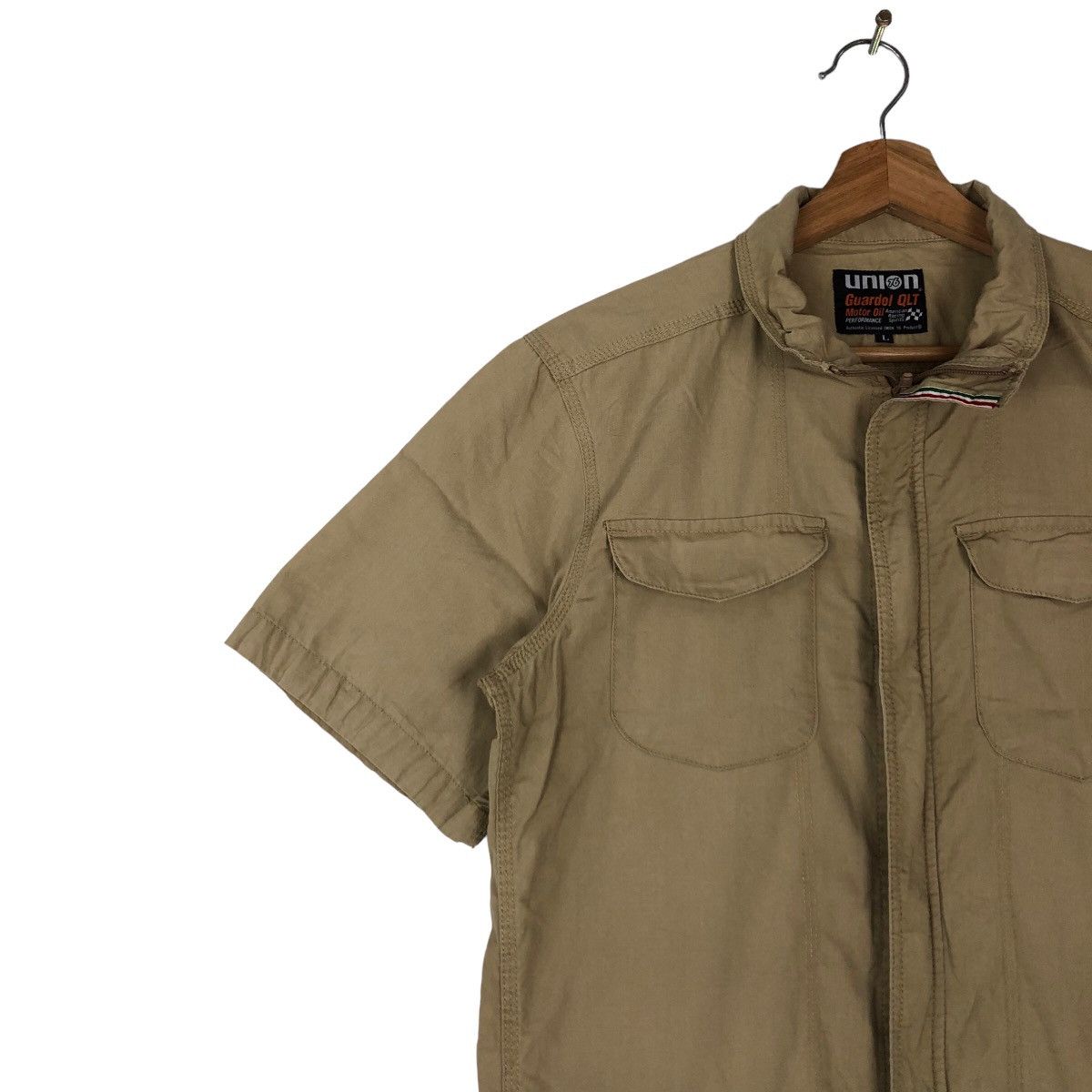 Japanese Brand VINTAGE UNION 76 LUBRICANT OVERALL RACING WORK BIG LOGO Size US 38 / EU 54 - 6 Thumbnail