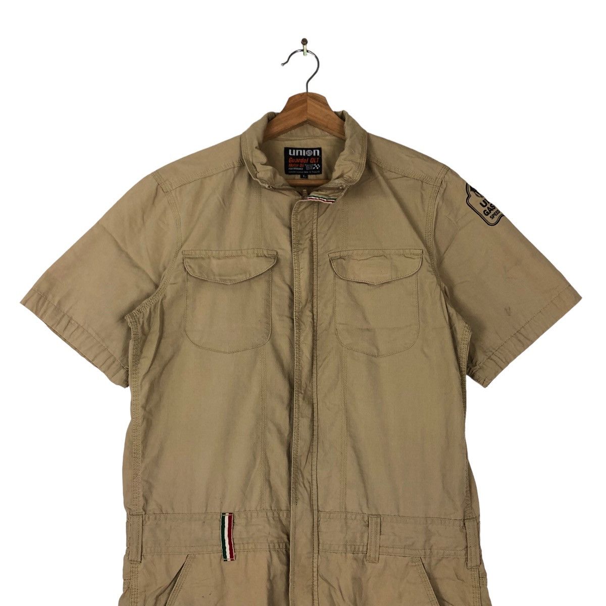 Japanese Brand VINTAGE UNION 76 LUBRICANT OVERALL RACING WORK BIG LOGO Size US 38 / EU 54 - 4 Thumbnail