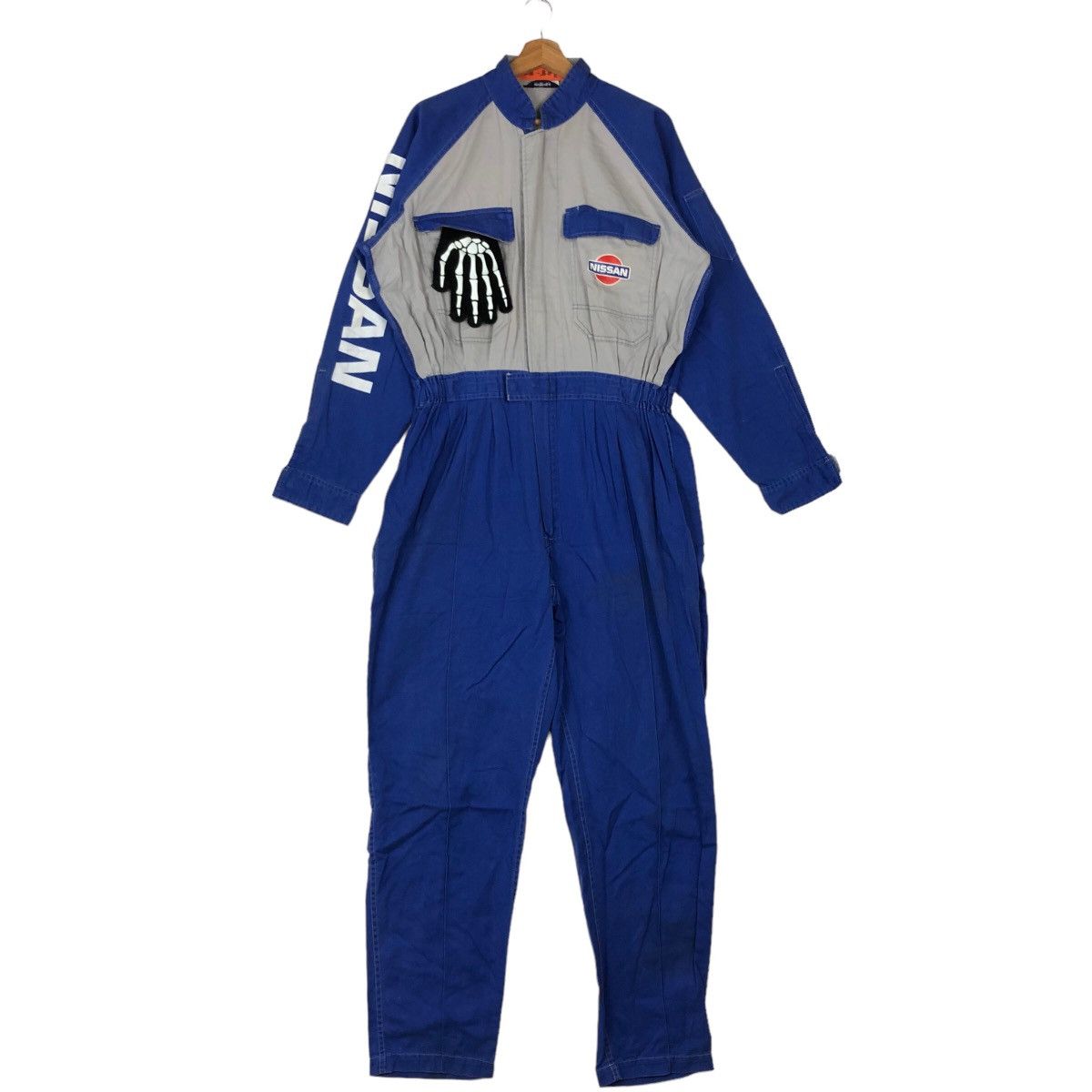 Japanese Brand VINTAGE OVERALL WORK BIG LOGO RACING WEAR NISSAN Size US 38 / EU 54 - 1 Thumbnail