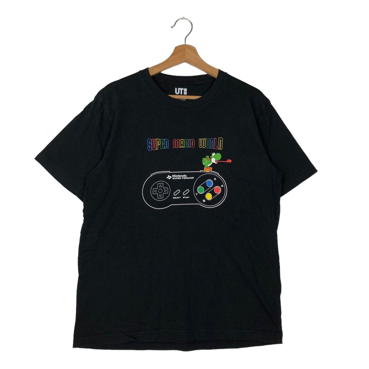 VINTAGE SUPER MARIO WORLD UNIQLO JAPAN TEE BIG LOGO