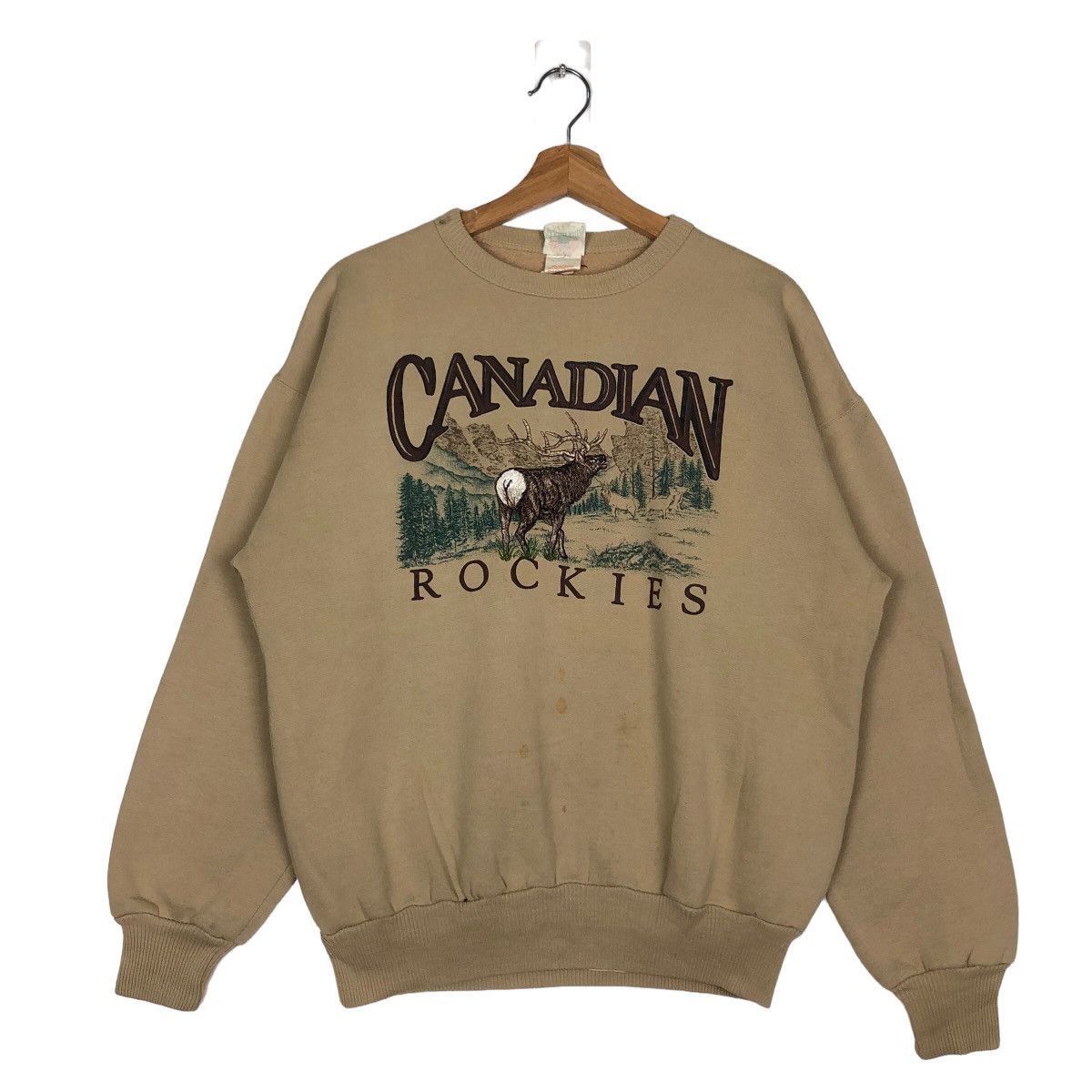 Japanese Brand VINTAGE CANADIAN ROCKIES HABITAT BIG LOGO DEER Size US M / EU 48-50 / 2 - 1 Thumbnail
