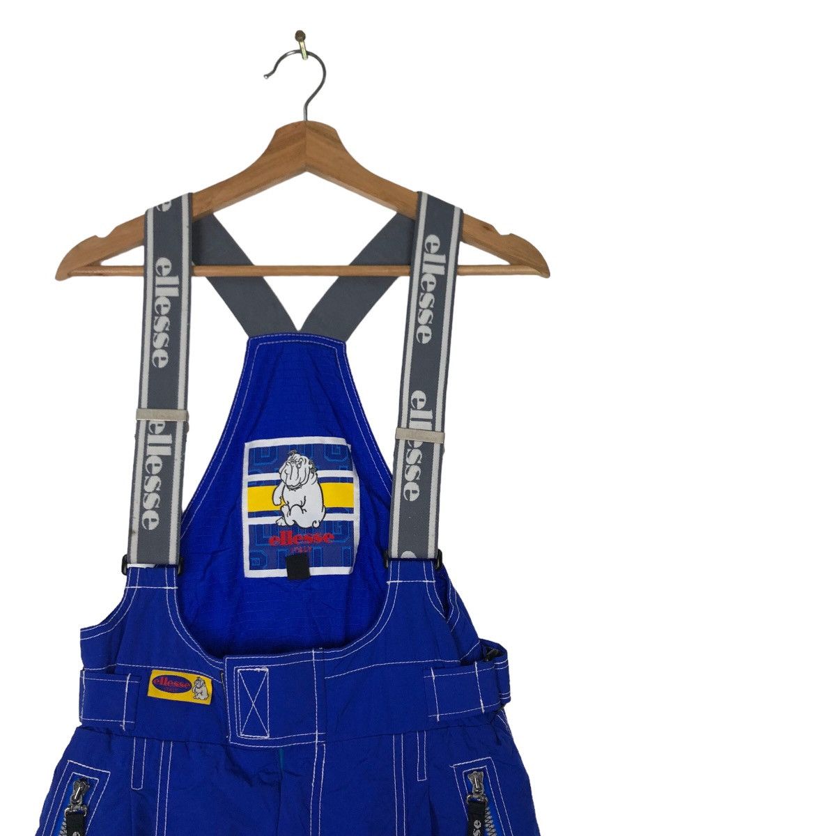 Japanese Brand VINTAGE ELLESSE BULL OVERALL SKI WEAR RARE DESIGN Size US 26 / EU 42 - 5 Thumbnail