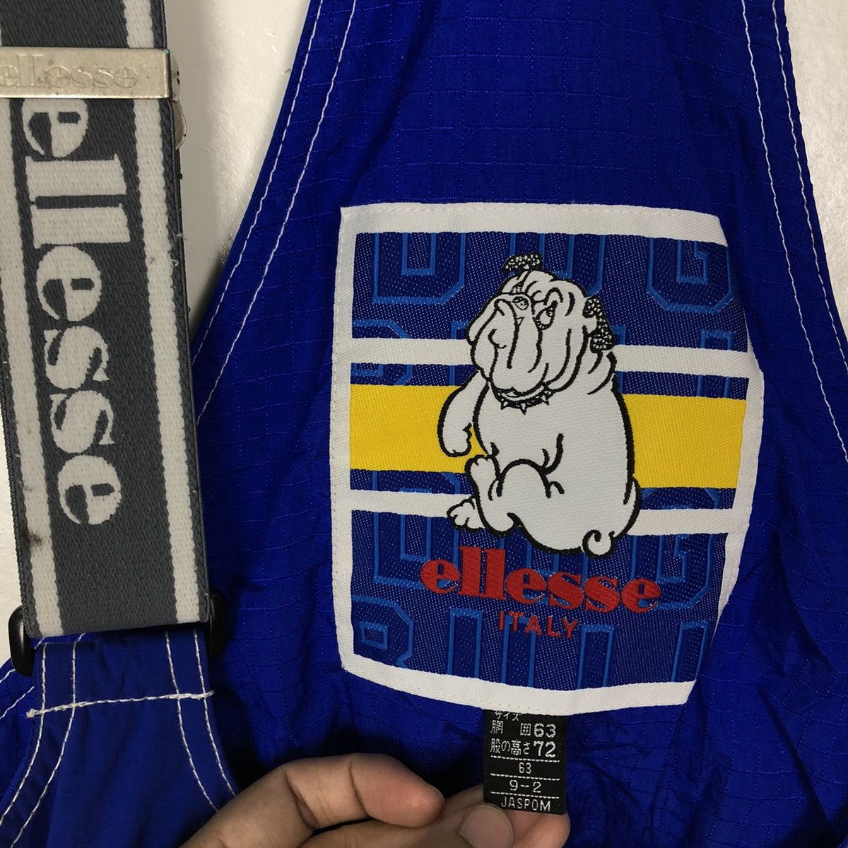 Japanese Brand VINTAGE ELLESSE BULL OVERALL SKI WEAR RARE DESIGN Size US 26 / EU 42 - 9 Thumbnail