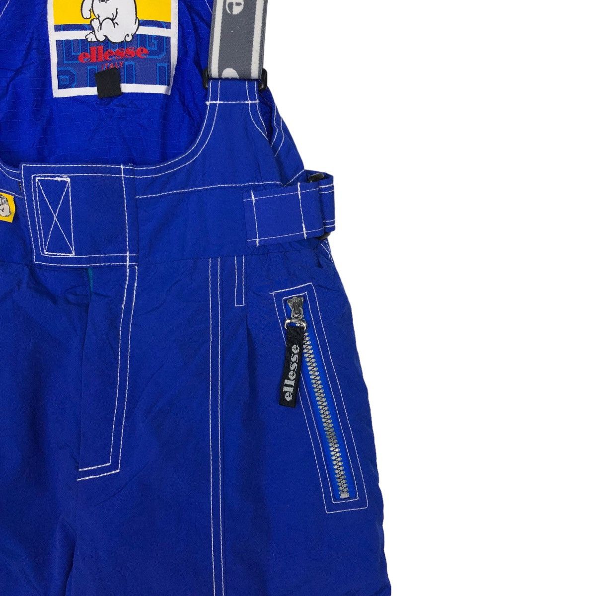 Japanese Brand VINTAGE ELLESSE BULL OVERALL SKI WEAR RARE DESIGN Size US 26 / EU 42 - 6 Thumbnail
