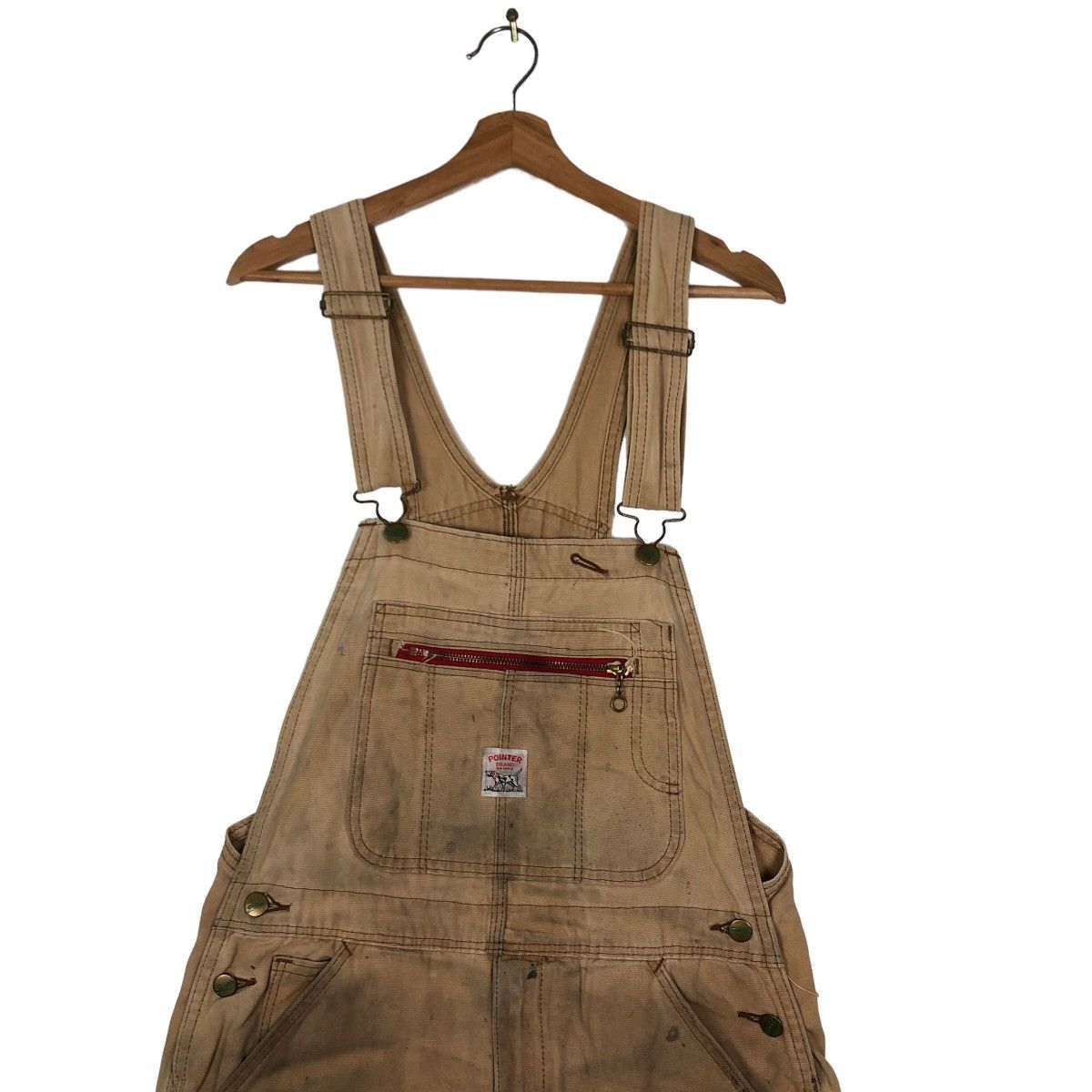 Japanese Brand VINTAGE OVERALL POINTER USA MADE WORKER DISTRESSED DESIGN Size US 36 / EU 52 - 2 Thumbnail