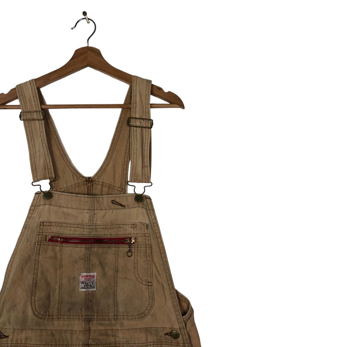 Japanese Brand VINTAGE OVERALL POINTER USA MADE WORKER DISTRESSED DESIGN Size US 36 / EU 52 - 4 Thumbnail