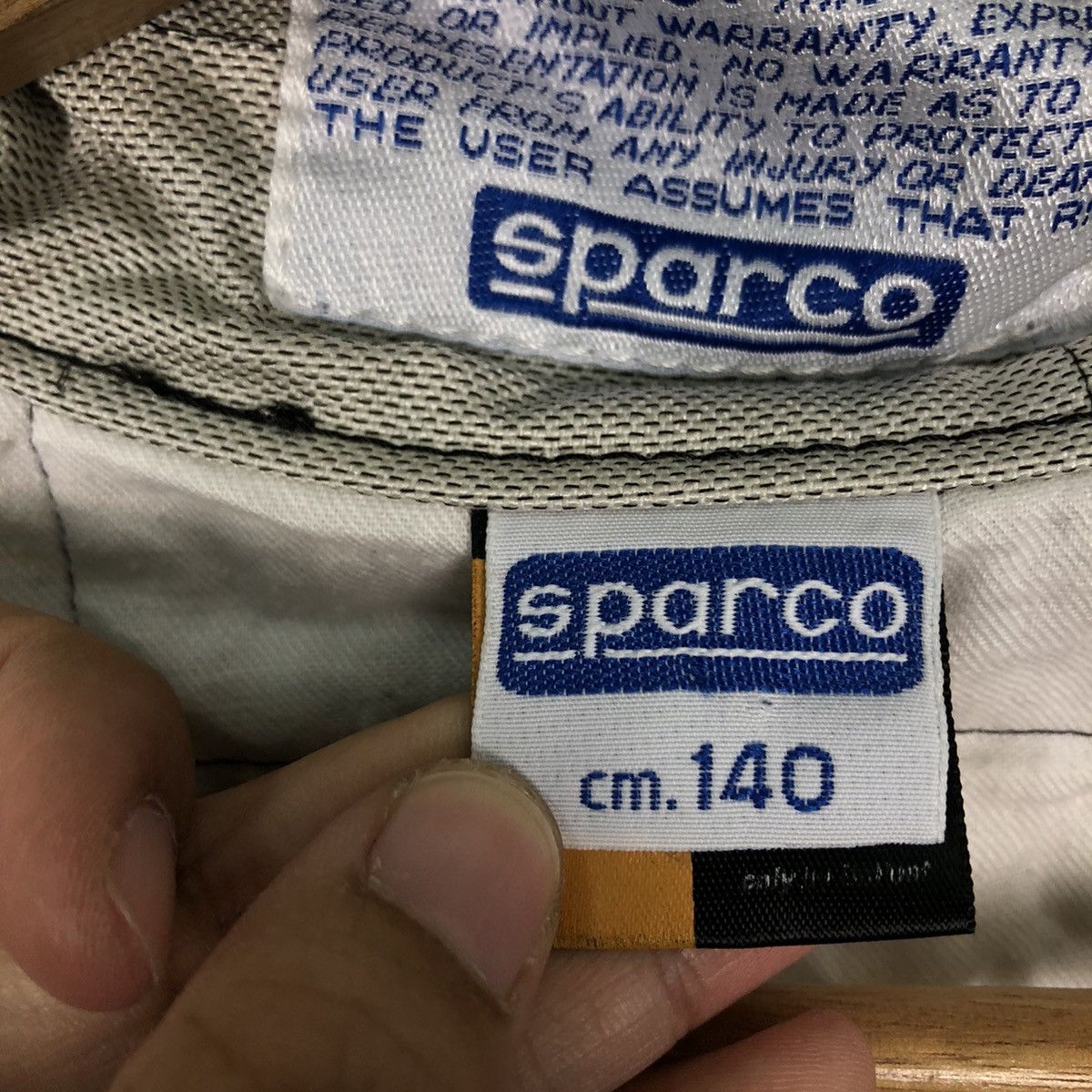 Vintage VINTAGE SPARCO OVERALL RACING WEAR BIG LOGO Size US 28 / EU 44 - 10 Thumbnail