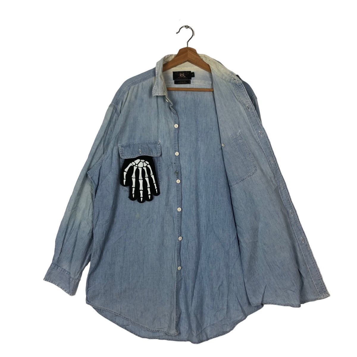 RRL Ralph Lauren VINTAGE CHAMBRAY DENIM DOUBLE RL RALPH LAUREN Size US L / EU 52-54 / 3 - 8 Thumbnail