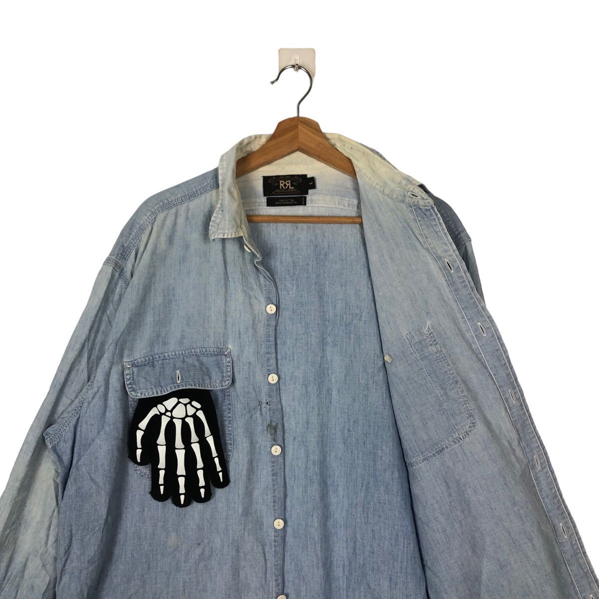RRL Ralph Lauren VINTAGE CHAMBRAY DENIM DOUBLE RL RALPH LAUREN Size US L / EU 52-54 / 3 - 9 Thumbnail