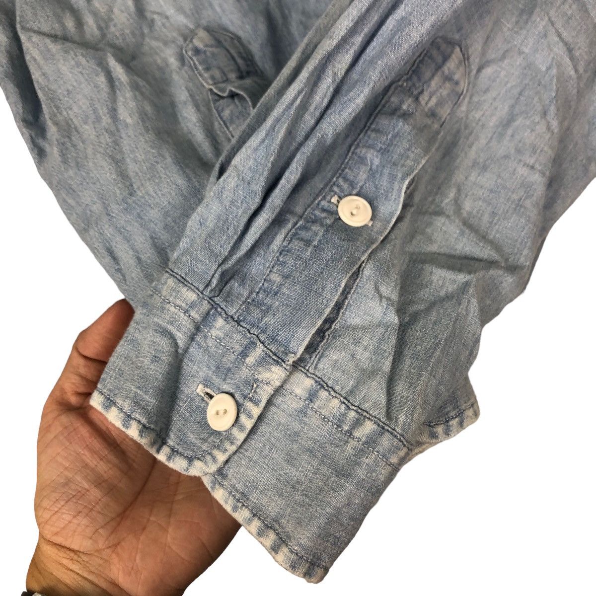 RRL Ralph Lauren VINTAGE CHAMBRAY DENIM DOUBLE RL RALPH LAUREN Size US L / EU 52-54 / 3 - 11 Thumbnail