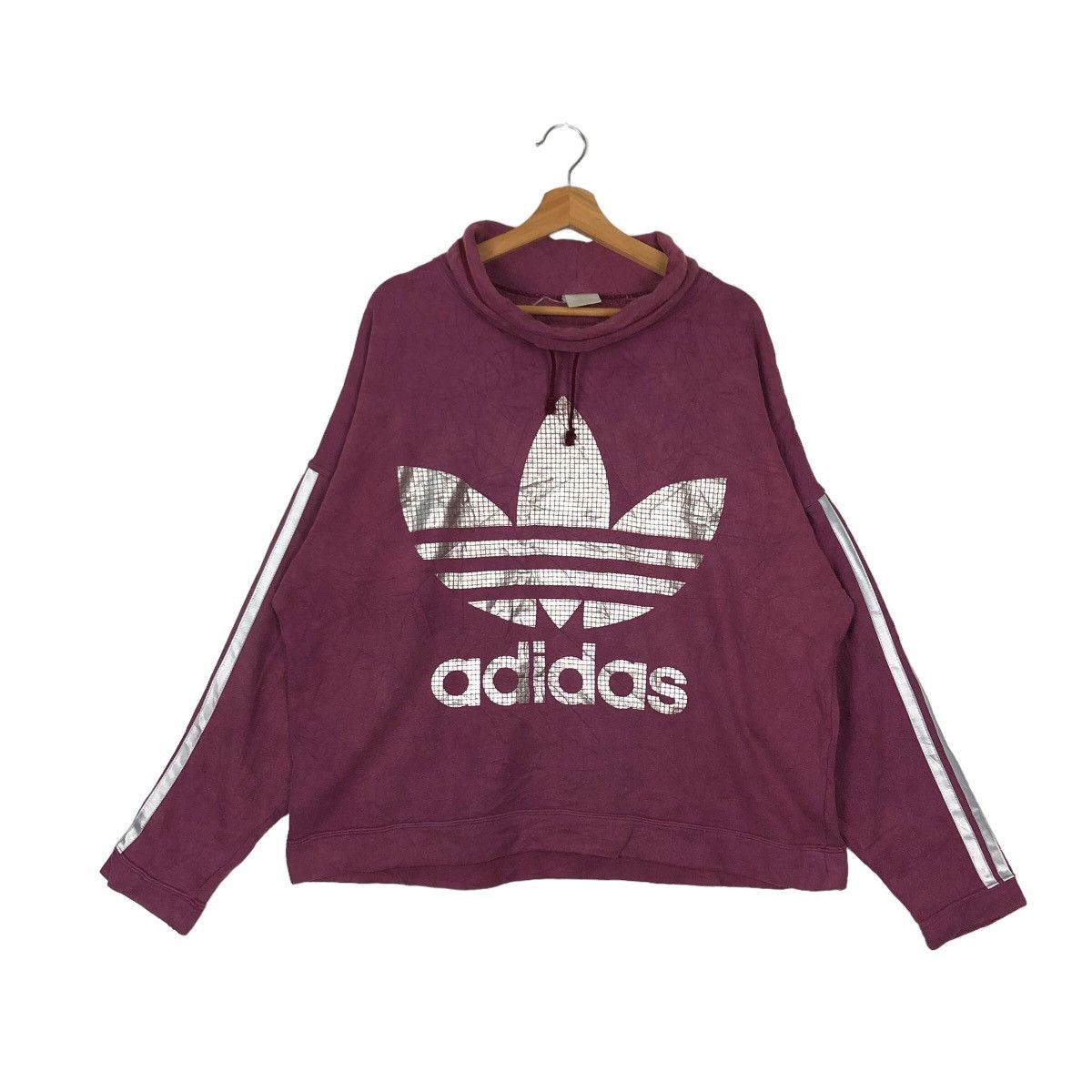 Adidas VINTAGE ADIDAS SWEATSHIRT BIG LOGO STREETWEAR Y2K Size US M / EU 48-50 / 2 - 1 Thumbnail