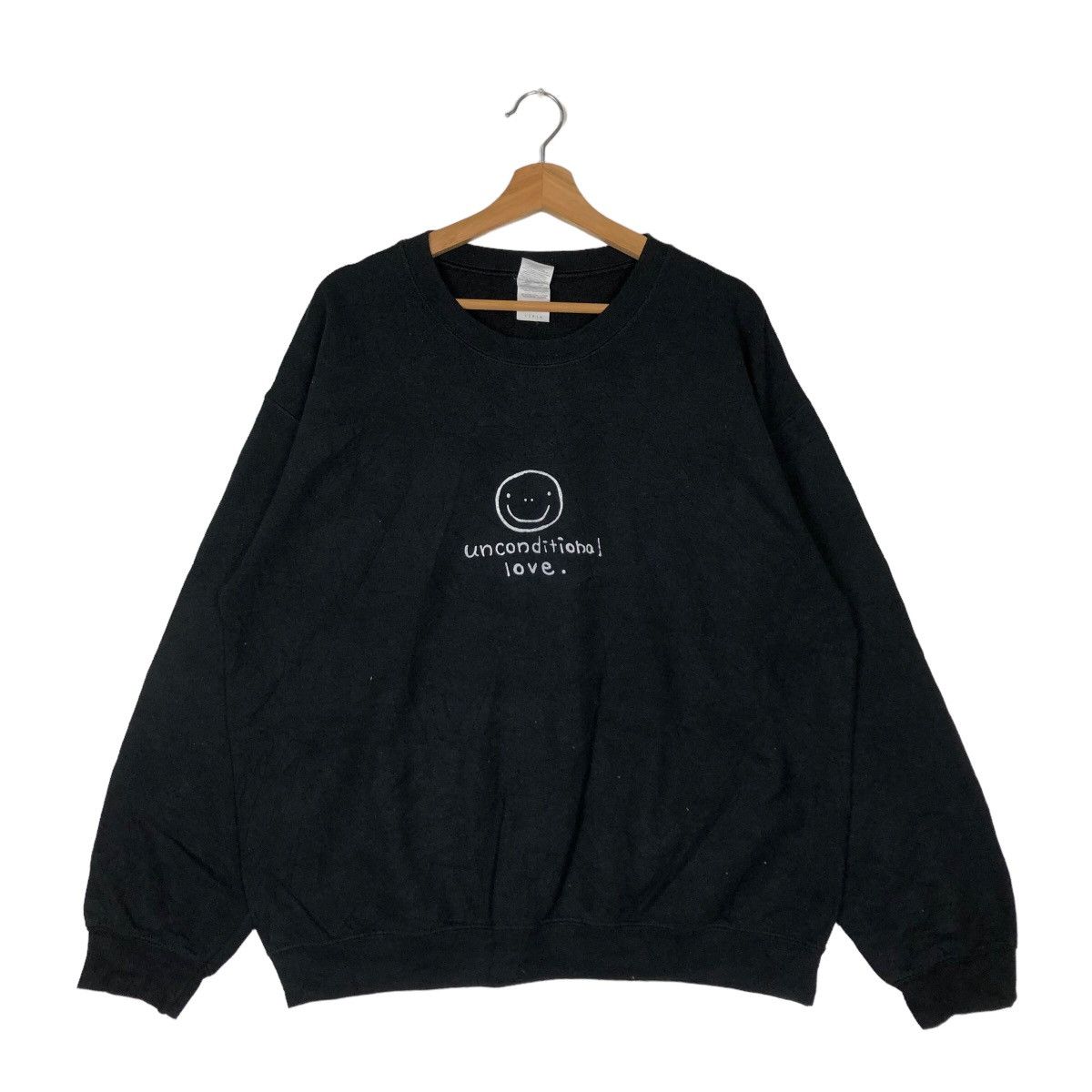 Japanese Brand VINTAGE SWEATSHIRT CREWNECK UNCONDITIONAL LOVE BIG LOGO Size US L / EU 52-54 / 3 - 1 Thumbnail