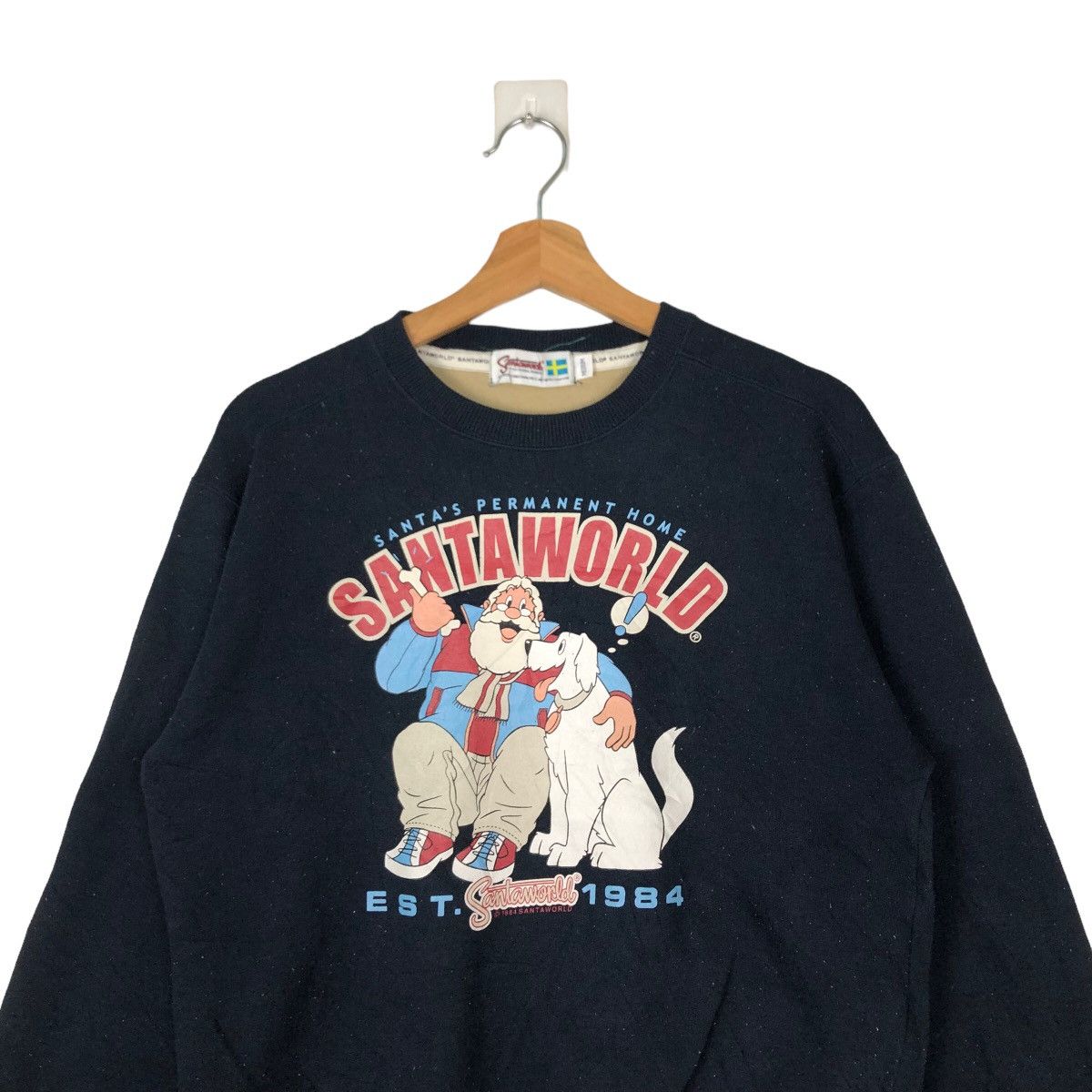 Japanese Brand VINTAGE SANTAWORLD SWEATSHIRT BIG LOGO RARE DESIGN Size US M / EU 48-50 / 2 - 2 Thumbnail