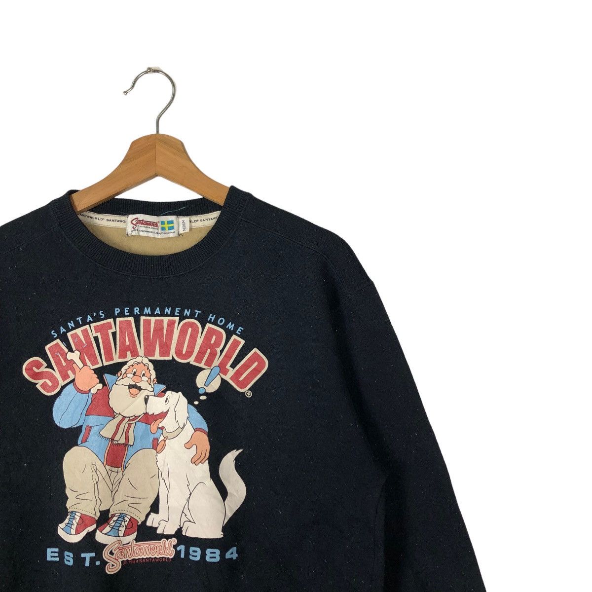 Japanese Brand VINTAGE SANTAWORLD SWEATSHIRT BIG LOGO RARE DESIGN Size US M / EU 48-50 / 2 - 5 Thumbnail