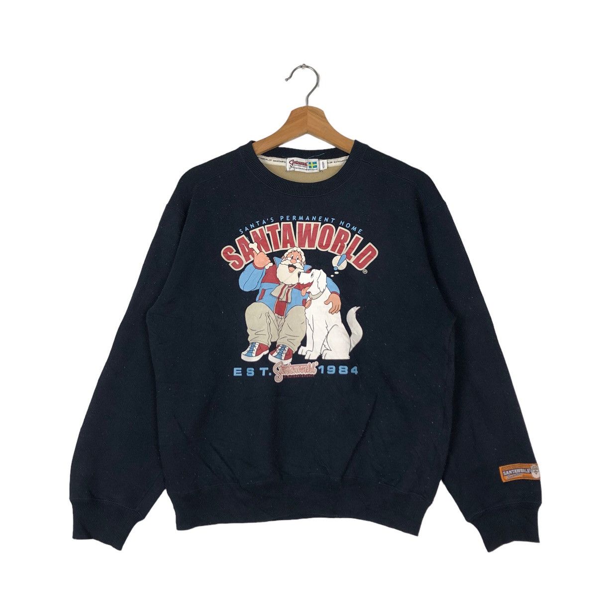 Japanese Brand VINTAGE SANTAWORLD SWEATSHIRT BIG LOGO RARE DESIGN Size US M / EU 48-50 / 2 - 1 Thumbnail