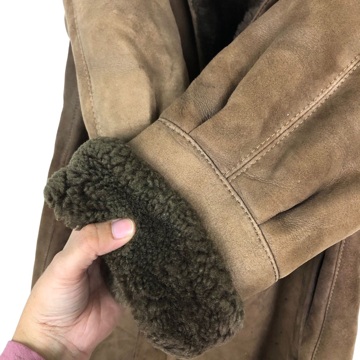 Japanese Brand VINTAGE GENUINE LEATHER LONG JACKET INSPIRE ISSEY MIYAKE Size US M / EU 48-50 / 2 - 11 Thumbnail