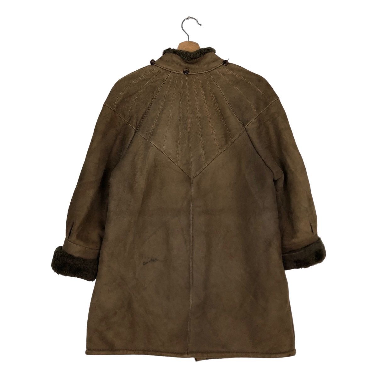 Japanese Brand VINTAGE GENUINE LEATHER LONG JACKET INSPIRE ISSEY MIYAKE Size US M / EU 48-50 / 2 - 7 Thumbnail