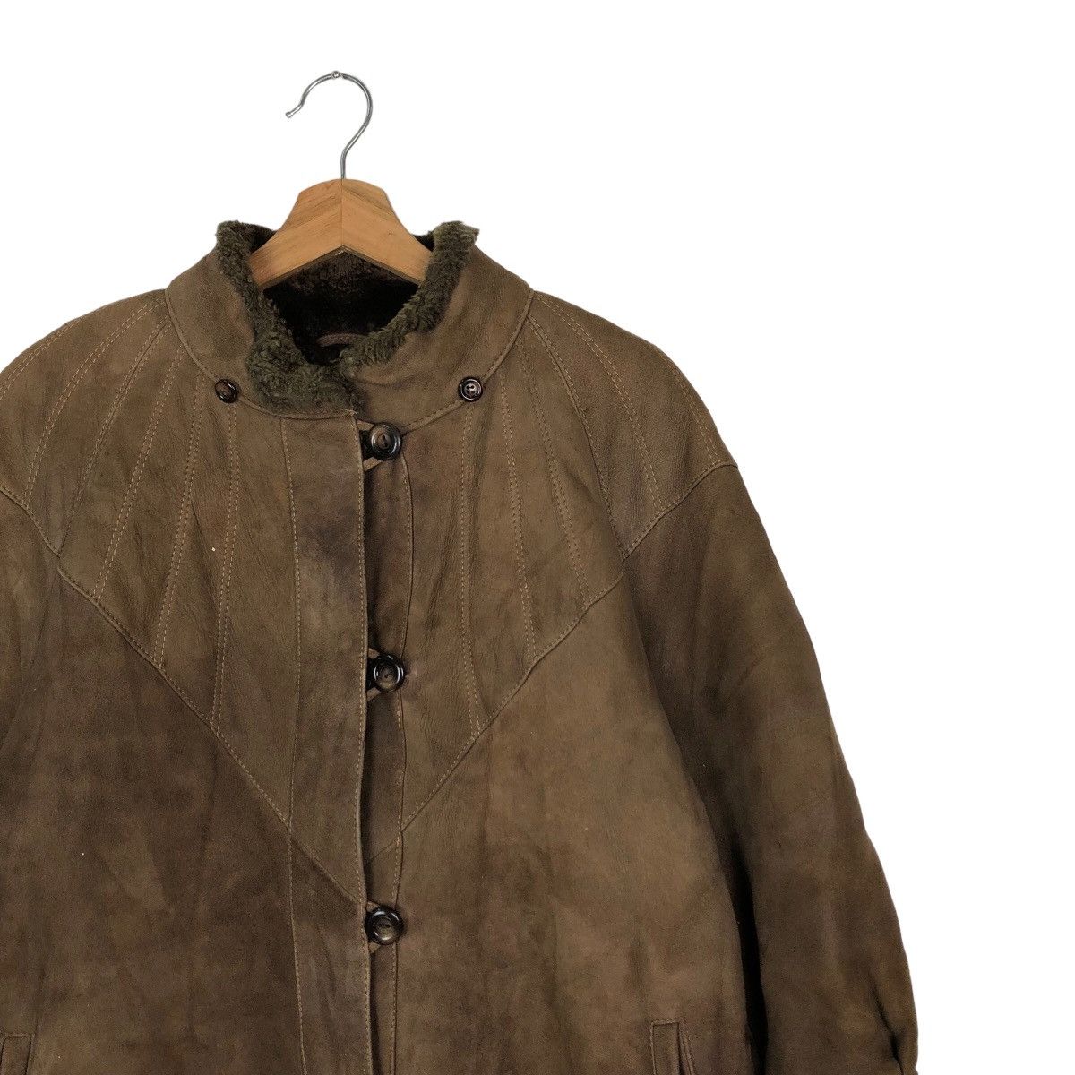 Japanese Brand VINTAGE GENUINE LEATHER LONG JACKET INSPIRE ISSEY MIYAKE Size US M / EU 48-50 / 2 - 5 Thumbnail