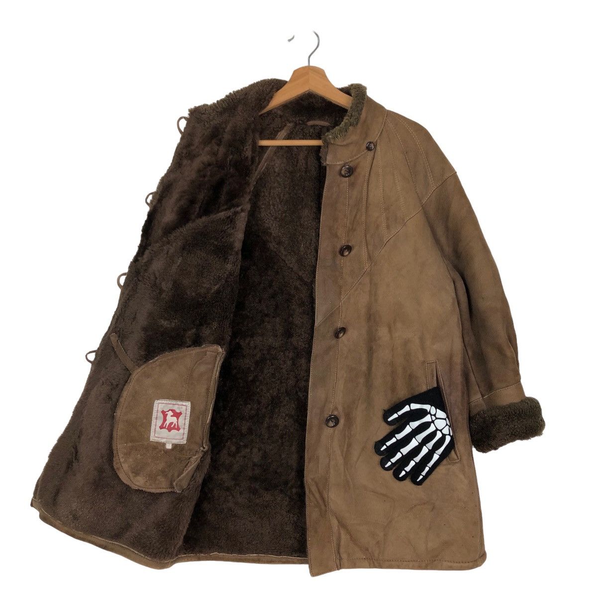 Japanese Brand VINTAGE GENUINE LEATHER LONG JACKET INSPIRE ISSEY MIYAKE Size US M / EU 48-50 / 2 - 8 Thumbnail