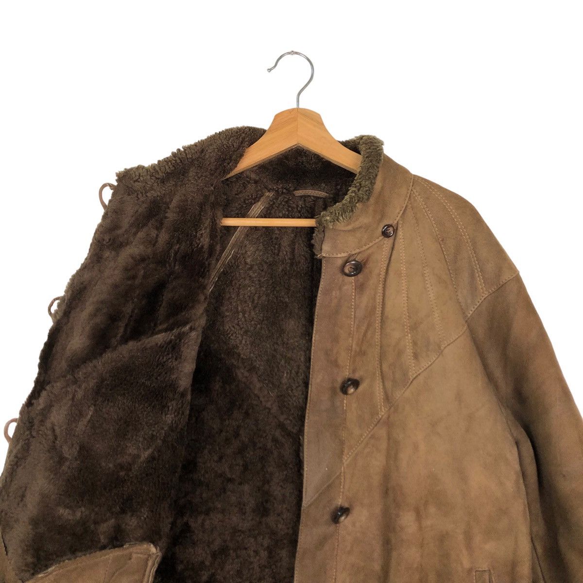 Japanese Brand VINTAGE GENUINE LEATHER LONG JACKET INSPIRE ISSEY MIYAKE Size US M / EU 48-50 / 2 - 9 Thumbnail