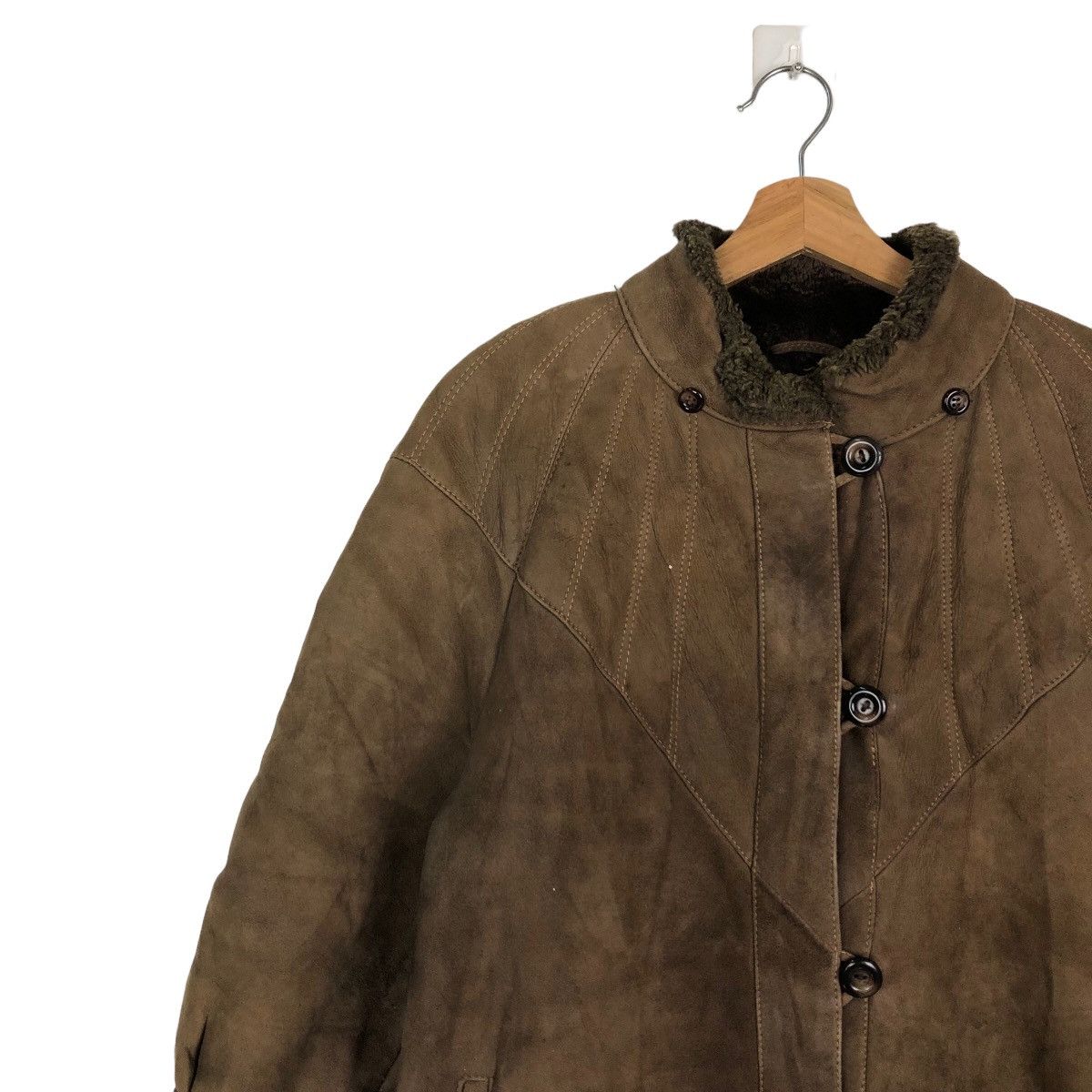 Japanese Brand VINTAGE GENUINE LEATHER LONG JACKET INSPIRE ISSEY MIYAKE Size US M / EU 48-50 / 2 - 6 Thumbnail