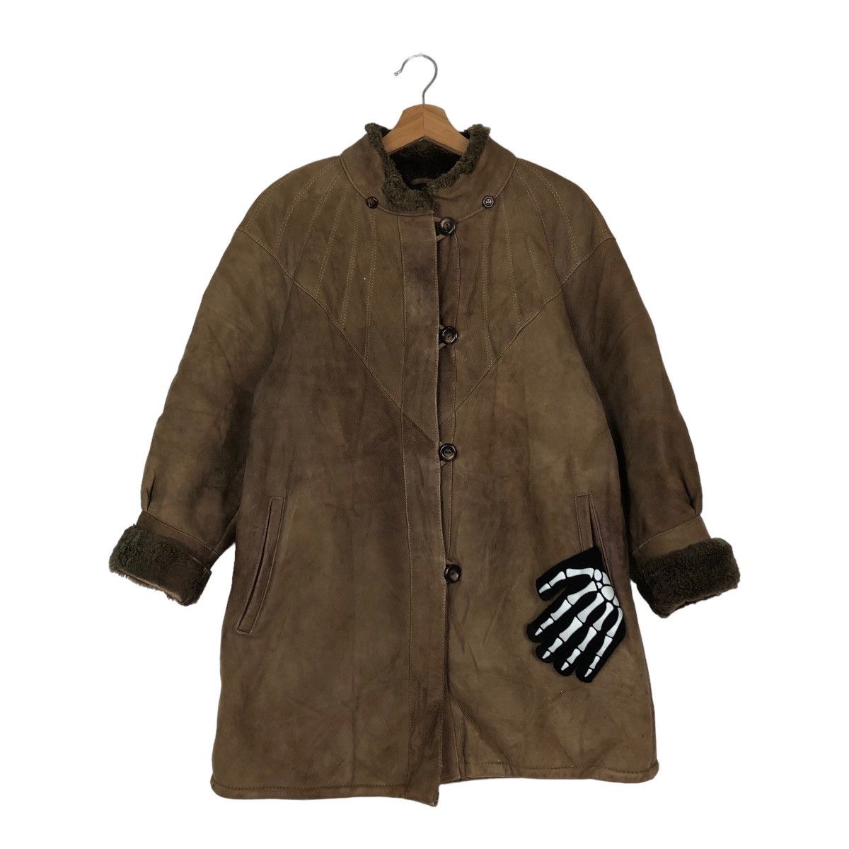 Japanese Brand VINTAGE GENUINE LEATHER LONG JACKET INSPIRE ISSEY MIYAKE Size US M / EU 48-50 / 2 - 1 Thumbnail