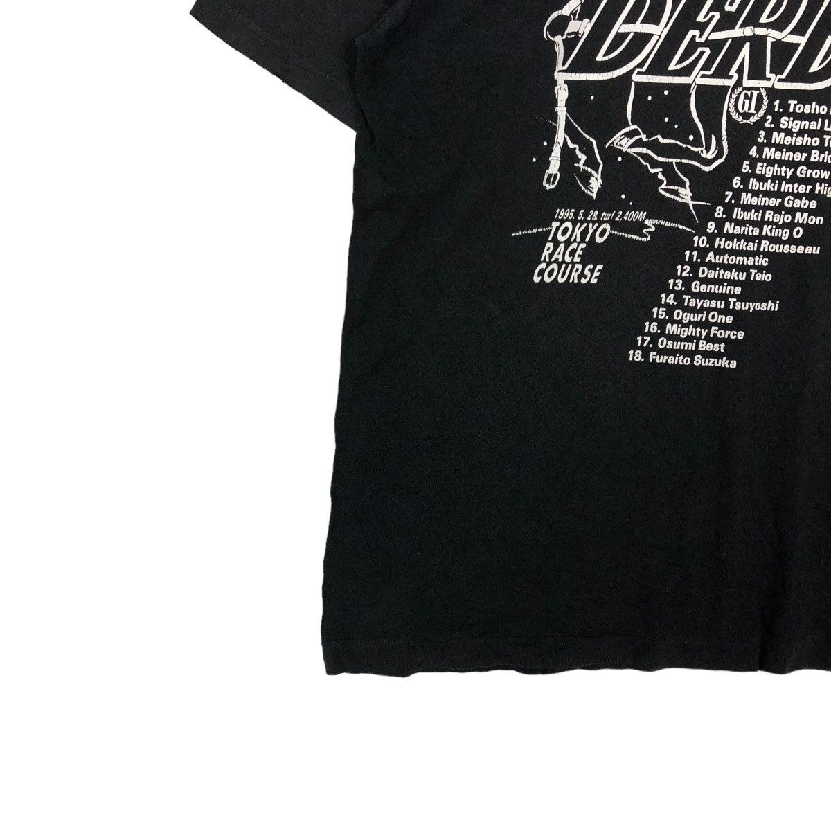 Japanese Brand VINTAGE 1985 NIPPON DERBY TEE BIG LOGO SPORTS Size US L / EU 52-54 / 3 - 3 Thumbnail