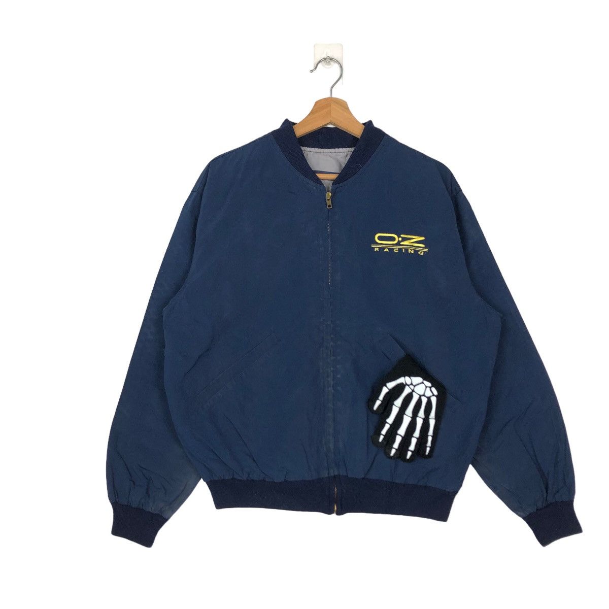 VINTAGE OZ RACING BOMBER JACKET WORKER BIG LOGO