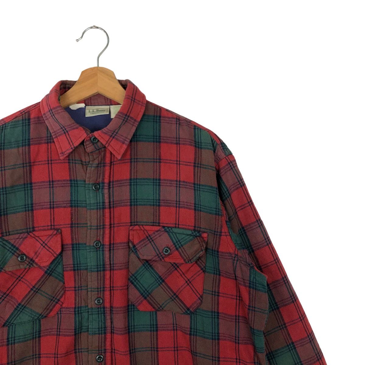 Japanese Brand VINTAGE FLANNEL WORK JACKET L L BEAN TARTAN DESIGN Size US M / EU 48-50 / 2 - 6 Thumbnail