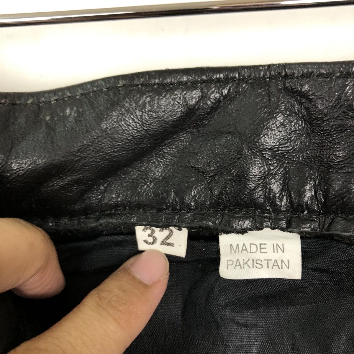 Genuine Leather VINTAGE SOFT LEATHER PANTS RACER INSPIRED RICK OWENS Size US 32 / EU 48 - 9 Thumbnail