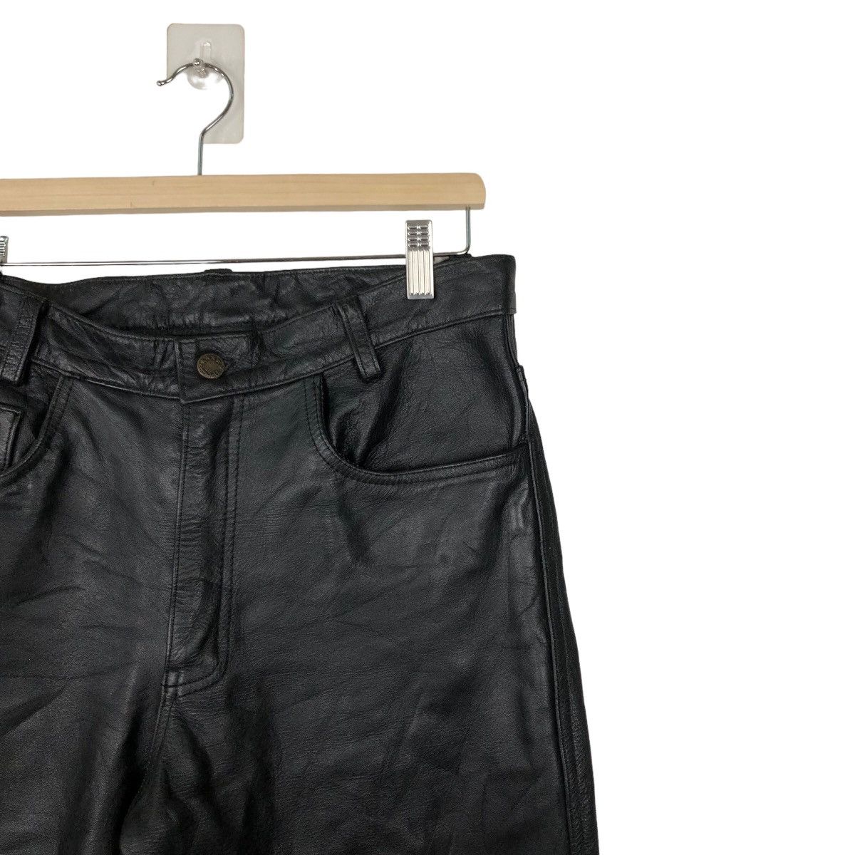 Genuine Leather VINTAGE SOFT LEATHER PANTS RACER INSPIRED RICK OWENS Size US 32 / EU 48 - 5 Thumbnail