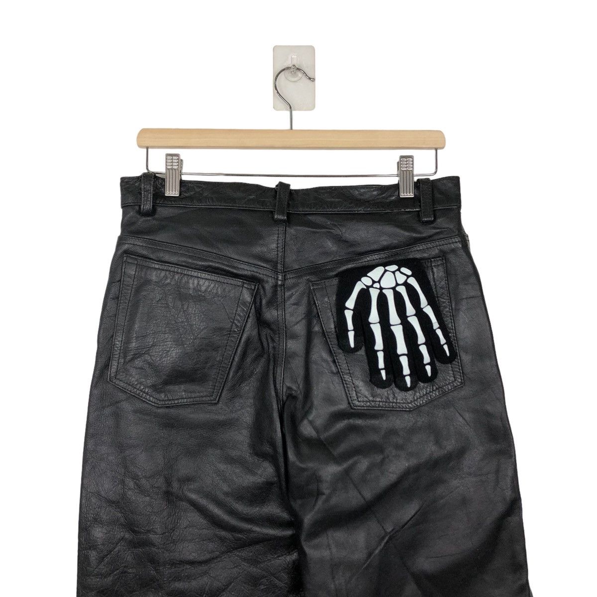 Genuine Leather VINTAGE SOFT LEATHER PANTS RACER INSPIRED RICK OWENS Size US 32 / EU 48 - 7 Thumbnail