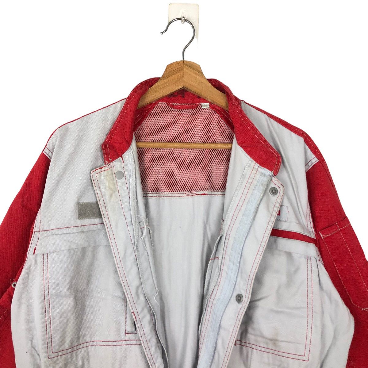 Japanese Brand VINTAGE OVERALL WORKER RACING NISSAN BIG LOGO Size US 36 / EU 52 - 8 Thumbnail